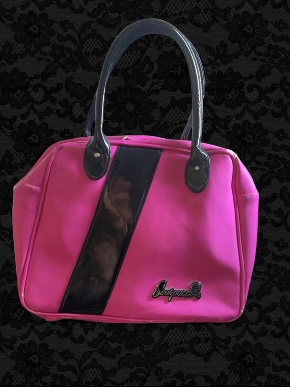 Sourpuss Pink bowler bag!!